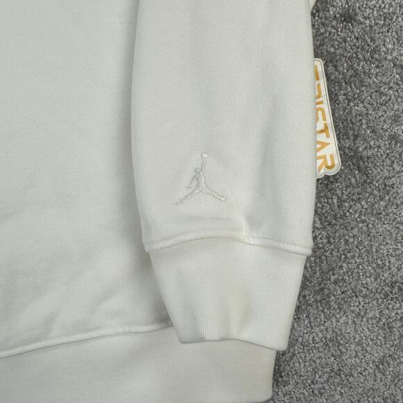 Jordan Sweatshirt Mens Large Tall White Crewneck Pullover FJ7788-133 New Cotton - Picture 4 of 10